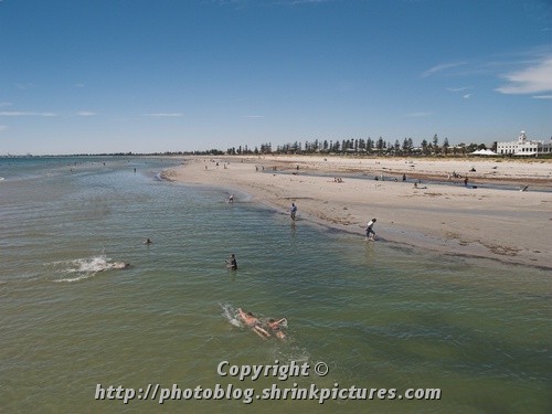 Swimming at the Beach