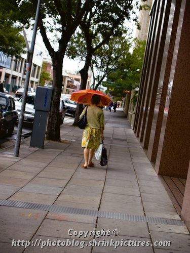 Walking in the rain