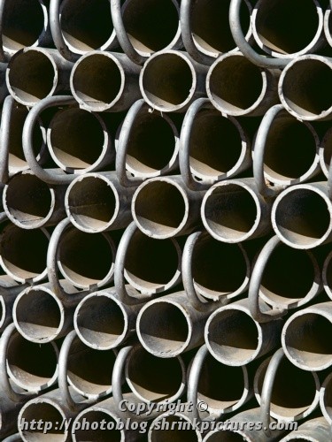 pile of pipes