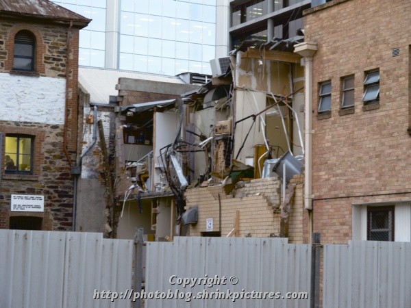 Rear of building