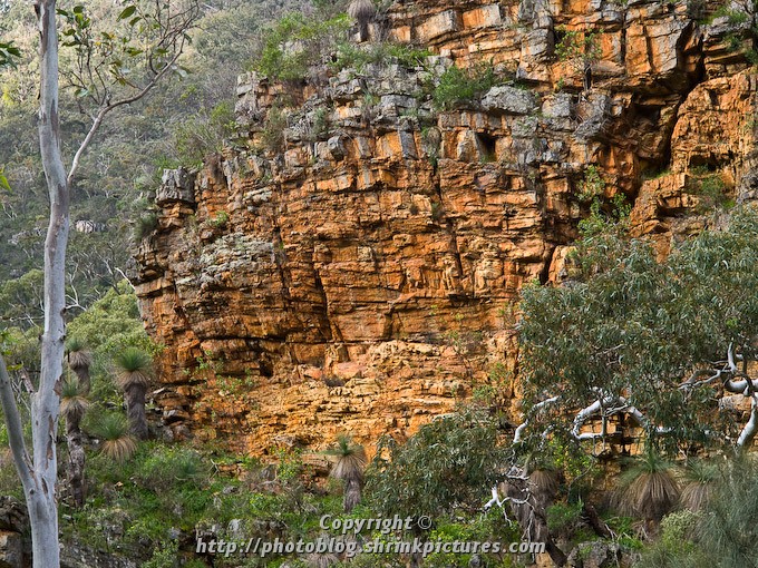 Orange Cliff face